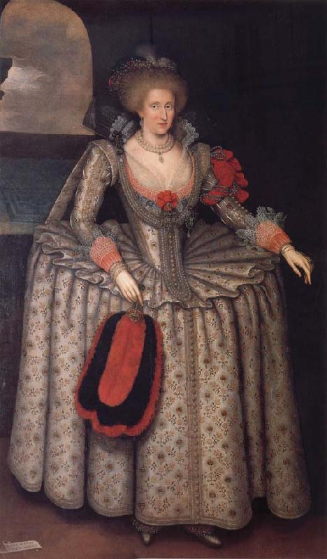 GHEERAERTS, Marcus the Younger Anne of Denmark oil painting image